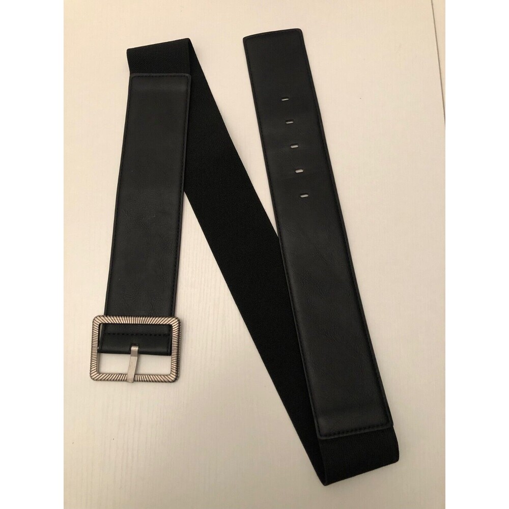 Women's‎ Fashion Elastic Black Waistband Wide Belt